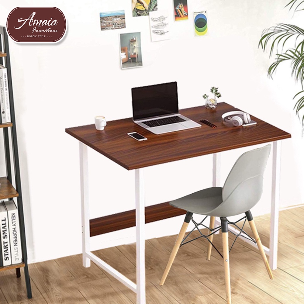 Amaia Best Seller Affordable Modern Minimalist Computer Desk Solid Wood