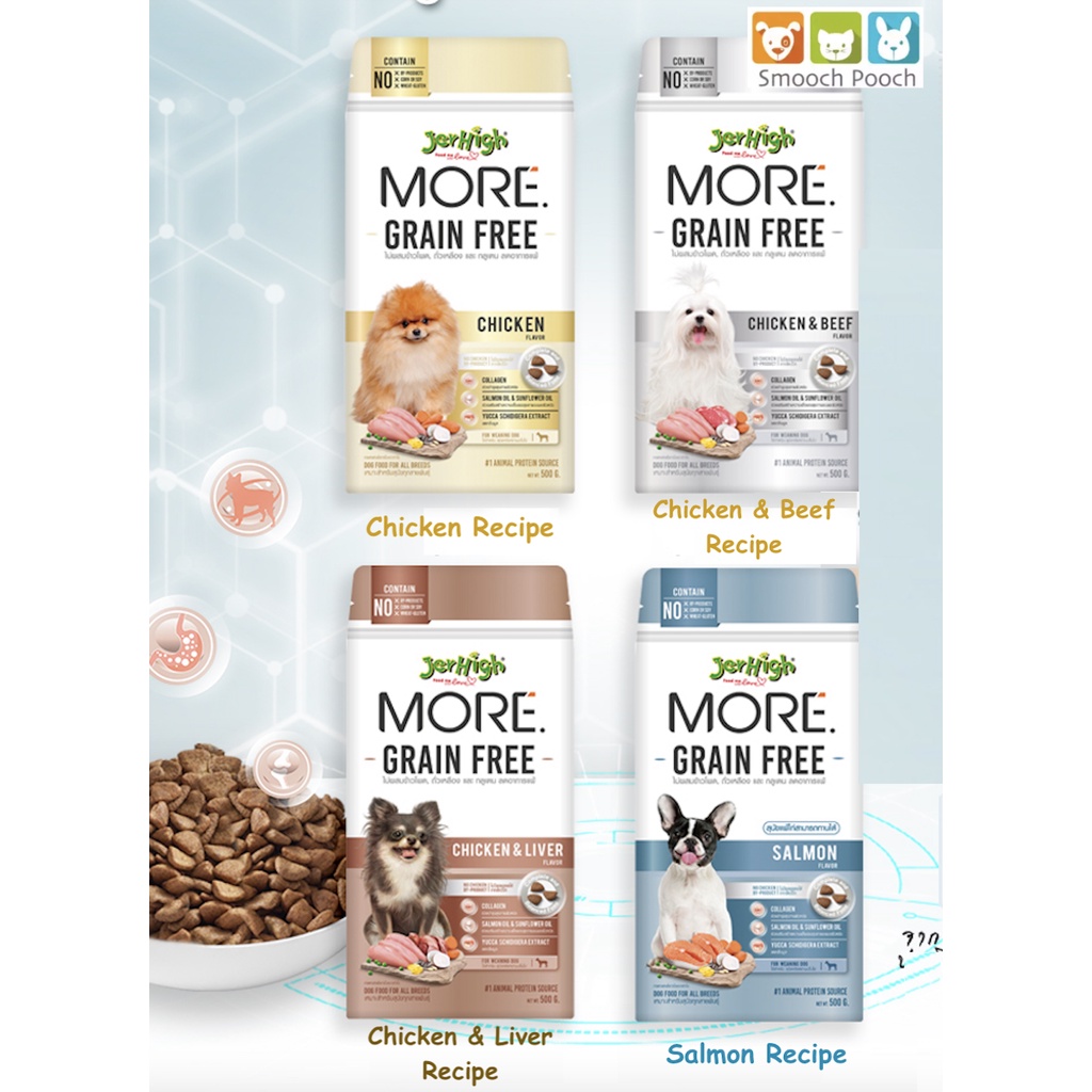 Jerhigh MORE Grain Free Dry Dog Food 500g (1 Bag) Shopee Philippines