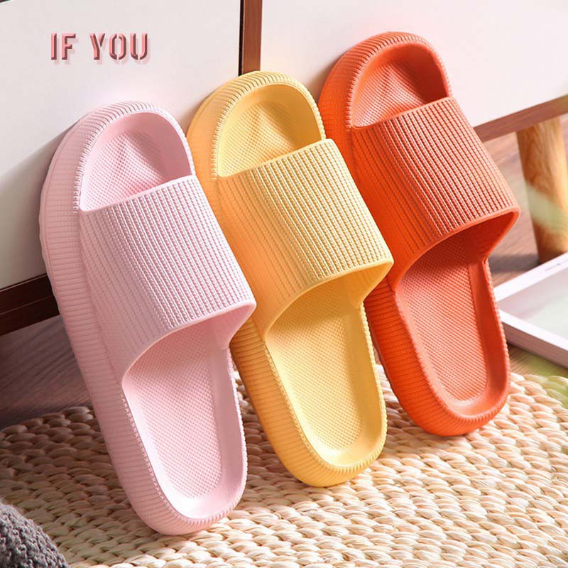 Japanese Muffin Slippers For Women Thick Bottom House Slipper Shopee