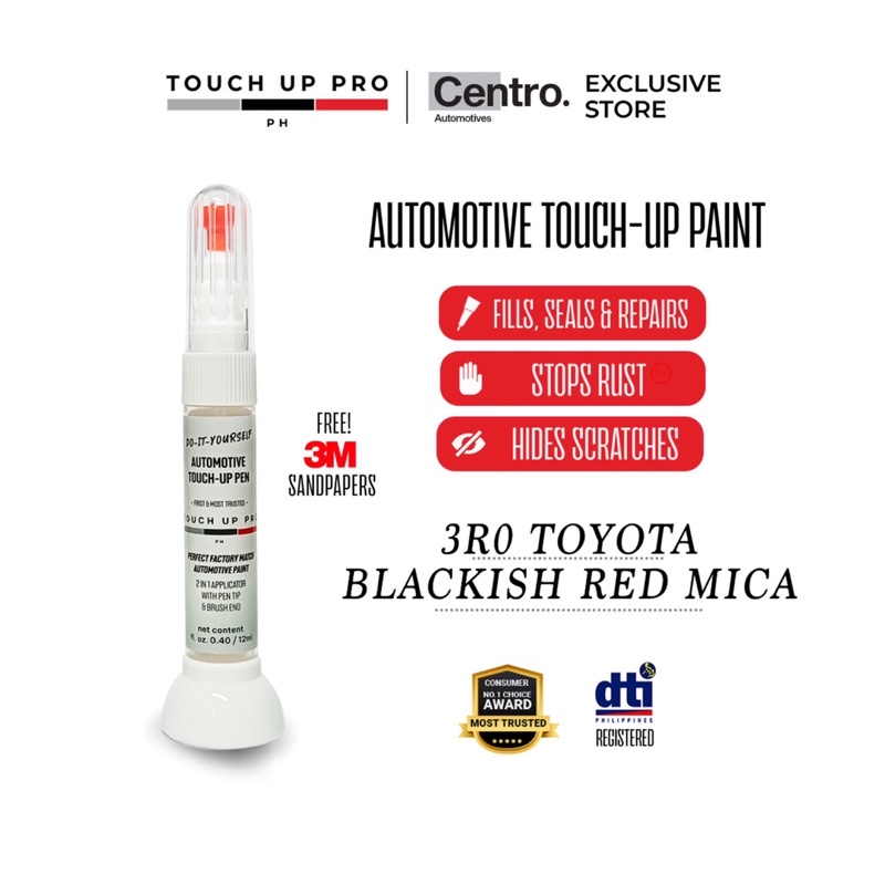 TOUCH UP PRO PH TOYOTA 3R0 BLACKISH RED MICA Shopee Philippines