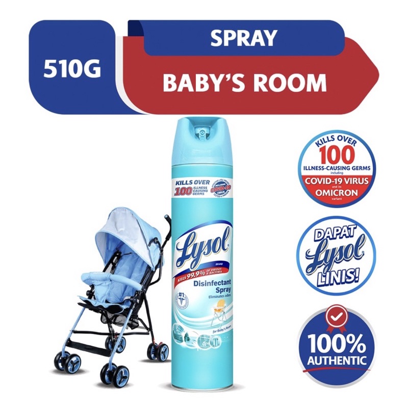 Lysol Disinfectant Spray For Baby's Room 510g Shopee Philippines