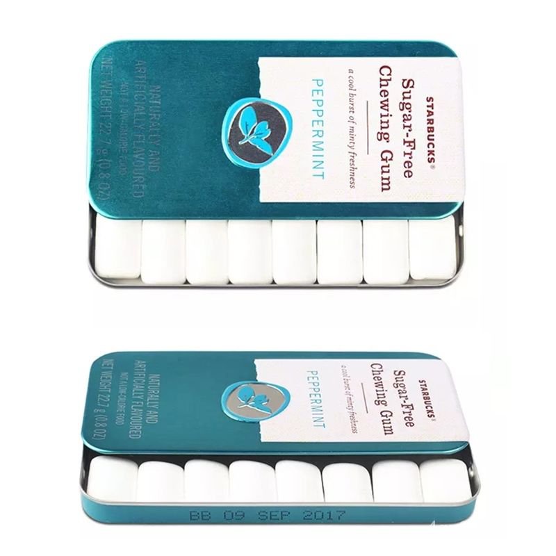 Starbucks SugarFree Mint Candy Chewing Gum Store Spot Fresh Breath