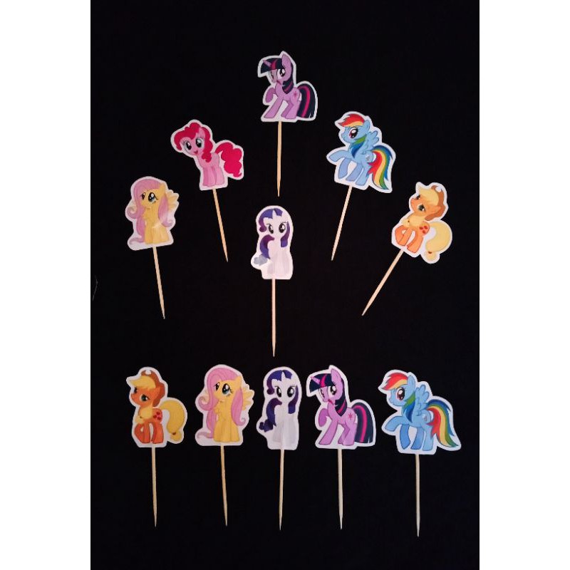 My Little pony cake/cupcake topper (12pcs/pack) Shopee Philippines