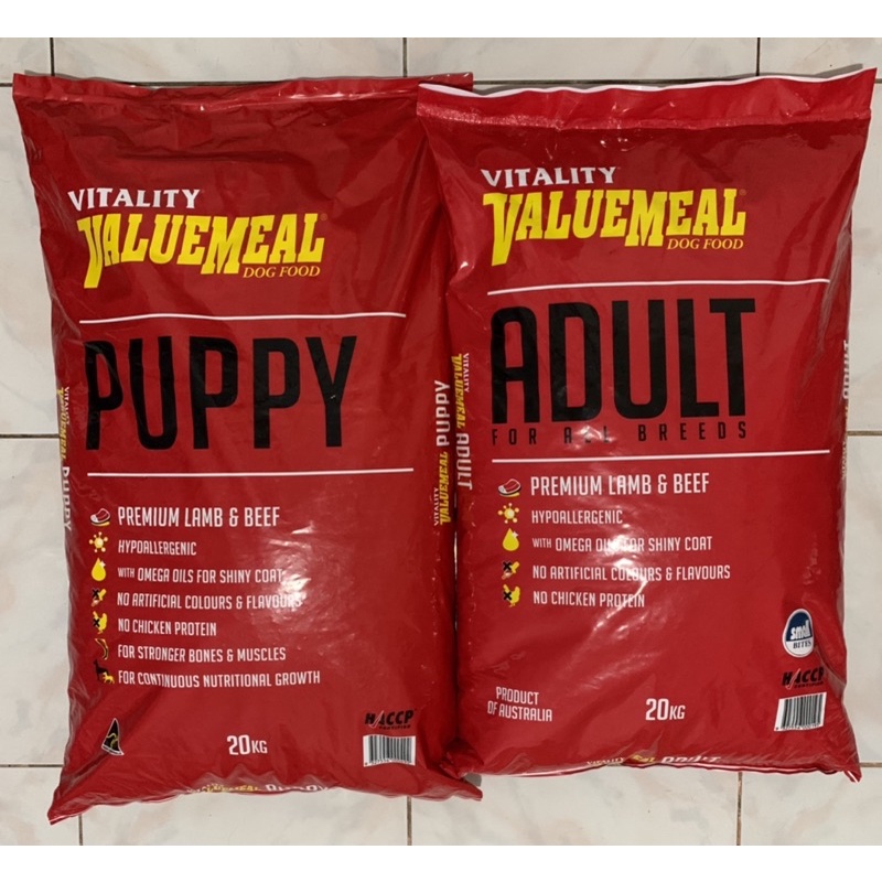 Vitality Value Meal Dog Food for 1kg Repacked Shopee Philippines