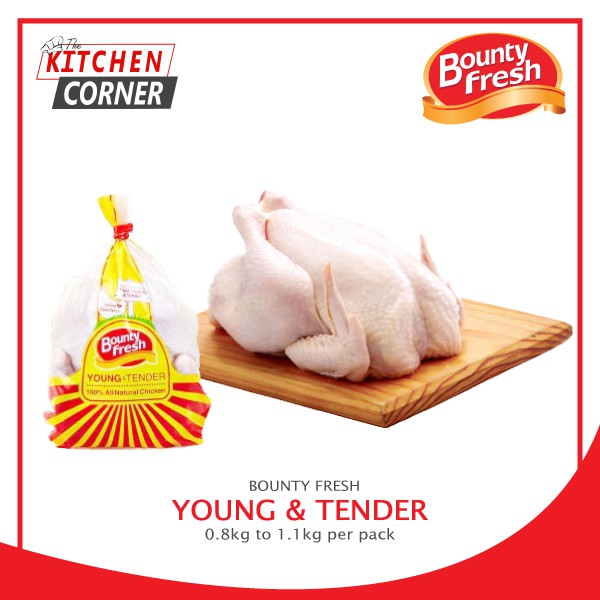 Bounty Fresh Young And Tender Whole Chicken Shopee Philippines