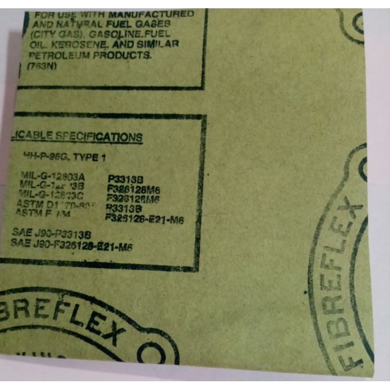 VELLUMOID GASKET 1/32" THICKNESS (BY FOOT) D336000176 Shopee