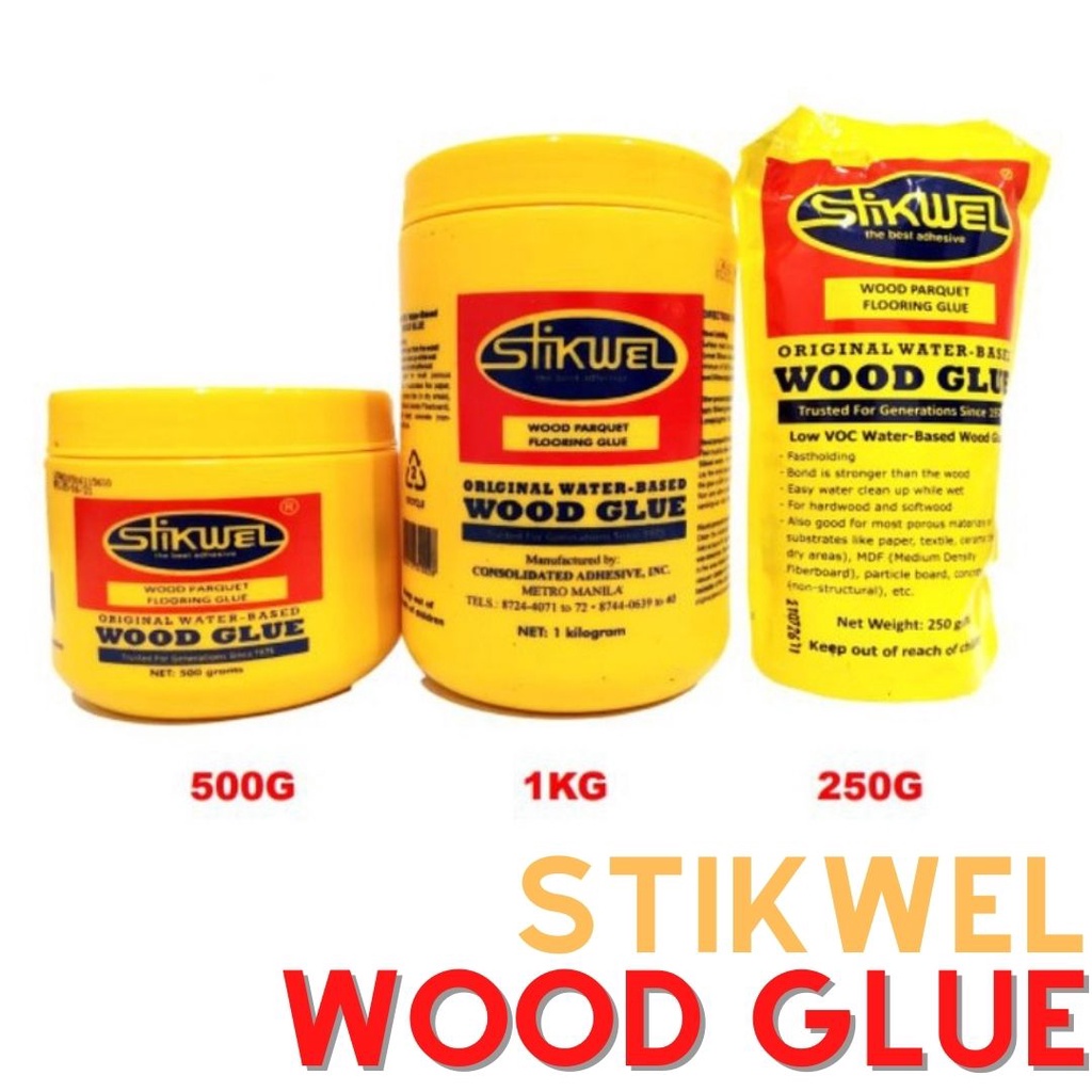 ORIGINAL STIKWEL WOOD PARQUET FLOORING GLUE WATER BASED WOOD GLUE 250g