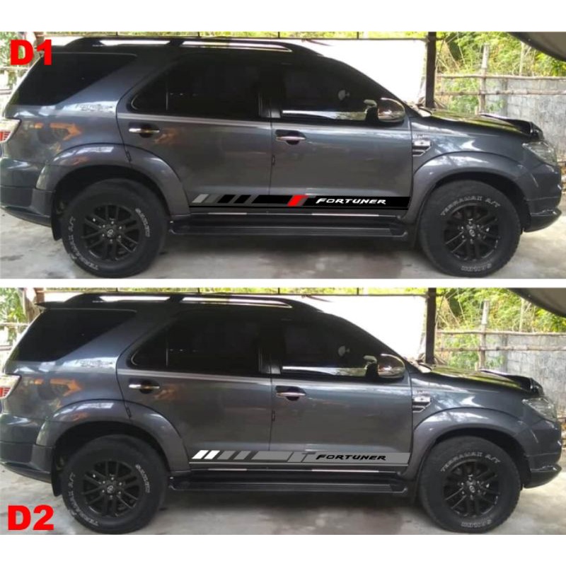2pcs Toyota Fortuner Gen 1 side door Sticker decals Shopee Philippines