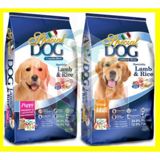 Special Dog Dry LAMB and RICE PUPPY / ADULT 9kg / 20lbs