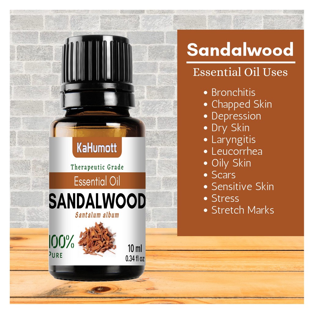 SANDALWOOD 100 Pure Essential Oil 10 ml Shopee Philippines