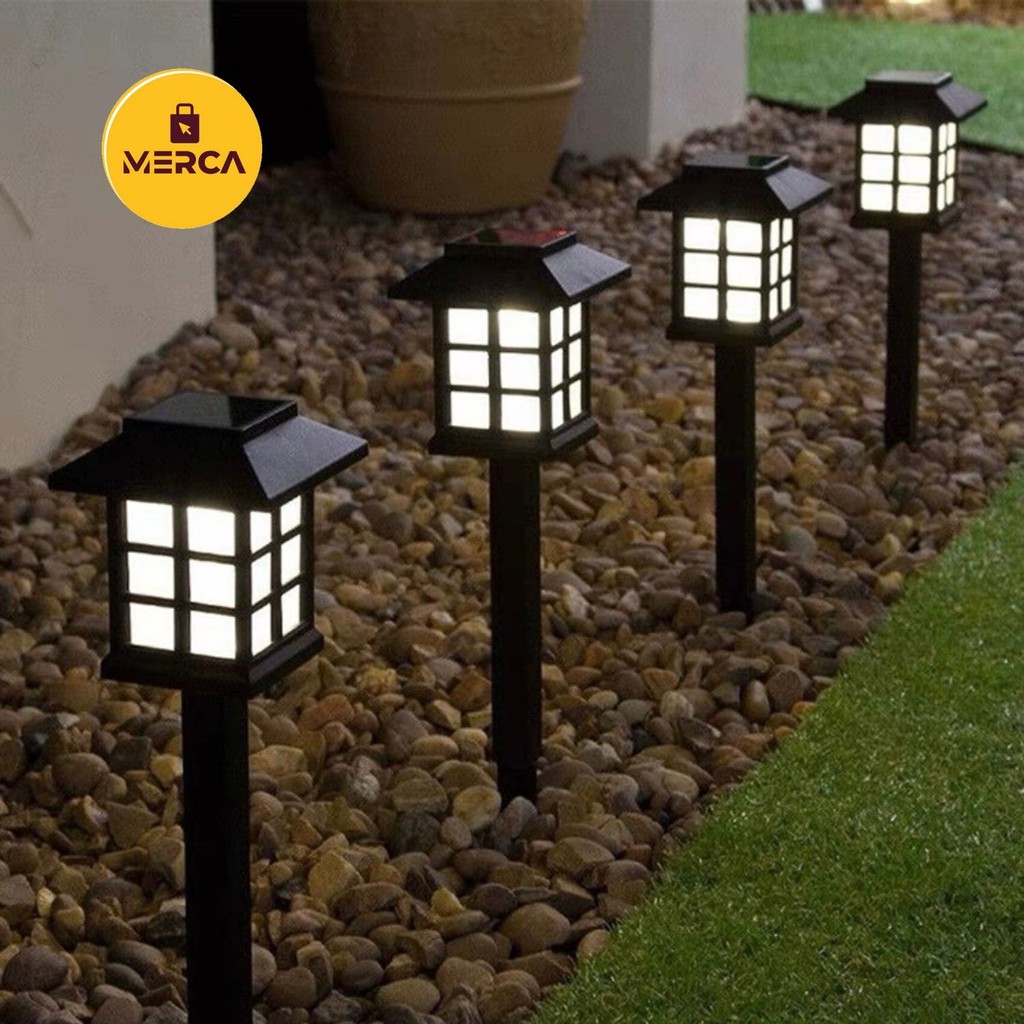 MERCA Solar Garden Light Powered LED Light Outdoor Rainproof Walkway