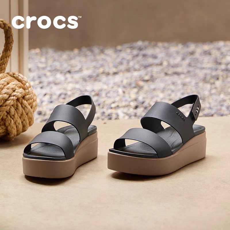 Crocs Women's Brooklyn Low Wedge sandals OEM COD Shopee Philippines