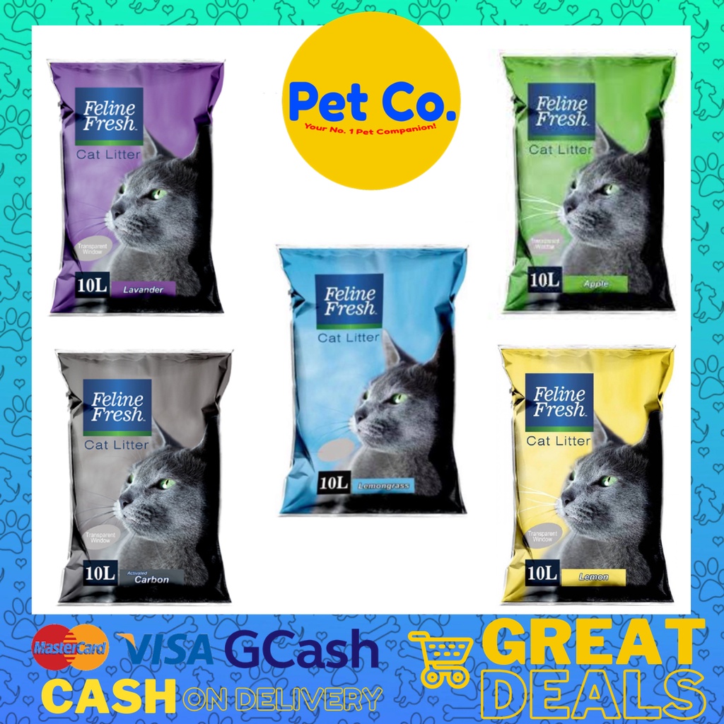 Feline Fresh Cat Litter Clumping Best Cat Litter 10L Lavender