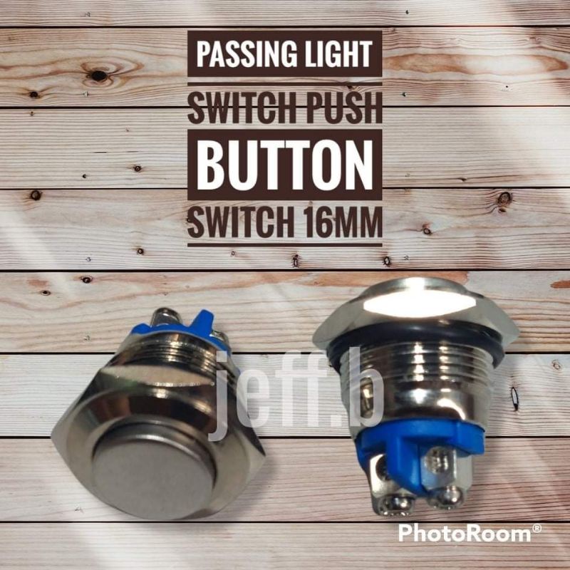 1pc Passing Light Switch Momentary Push Button Switch 16mm Shopee