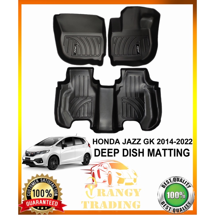 Honda Jazz GK 2014 to 2022 OEM TPE Deep Dish Matting 2015 2016 2017