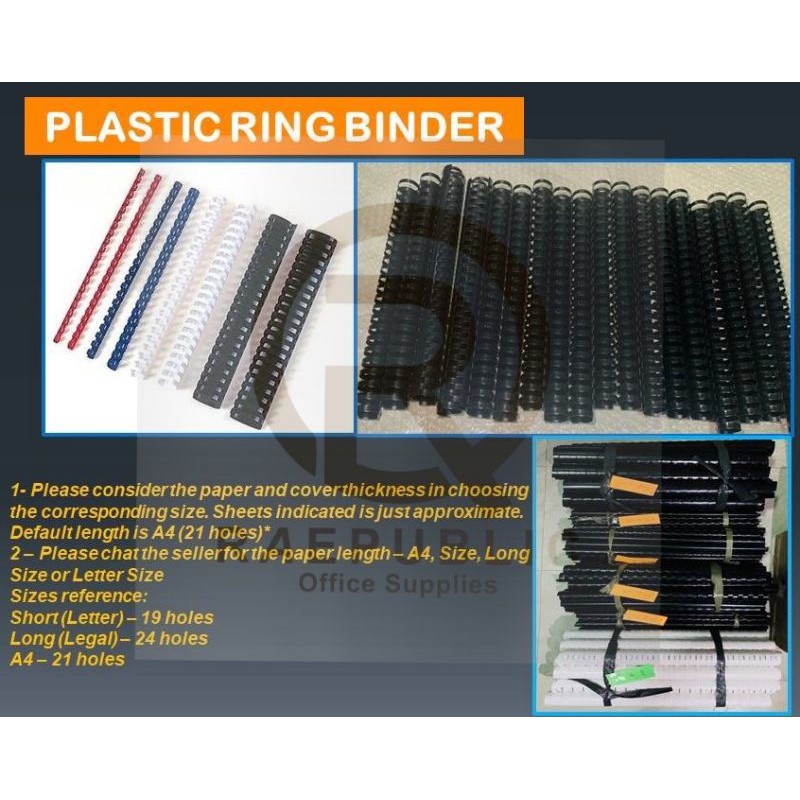 20PCS PLASTIC RING BINDER Shopee Philippines