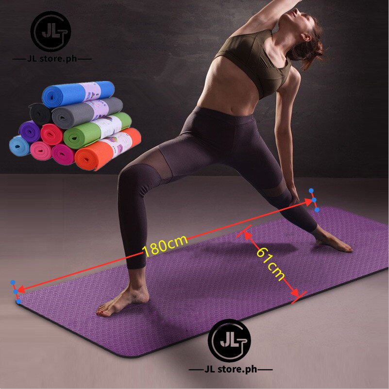 JL TPE Yoga Mat Non Slip yoga Excercise yogamat Shopee Philippines