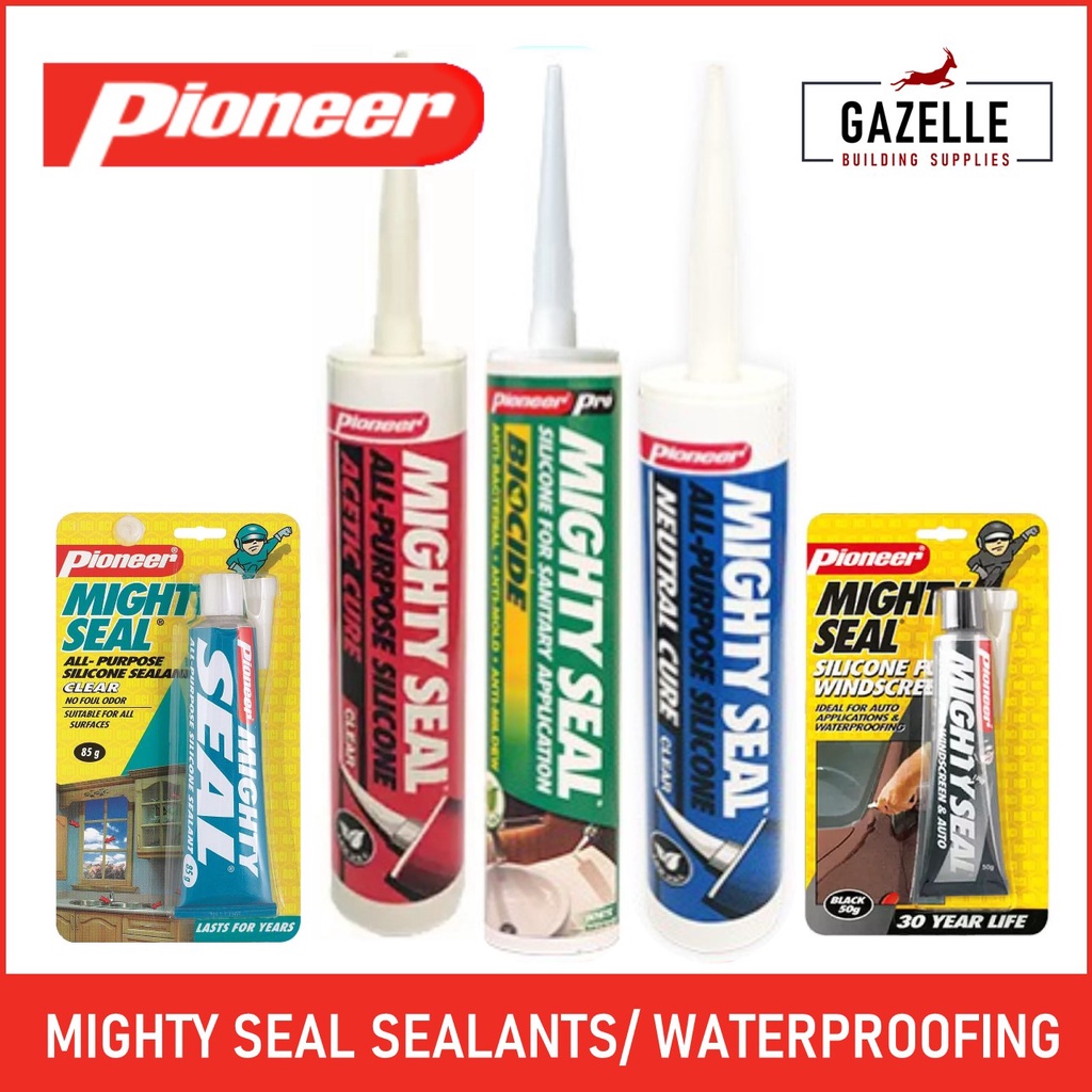 Pioneer Mighty Seal All Purpose Silicone Sealant Neutral Cure / Biocide