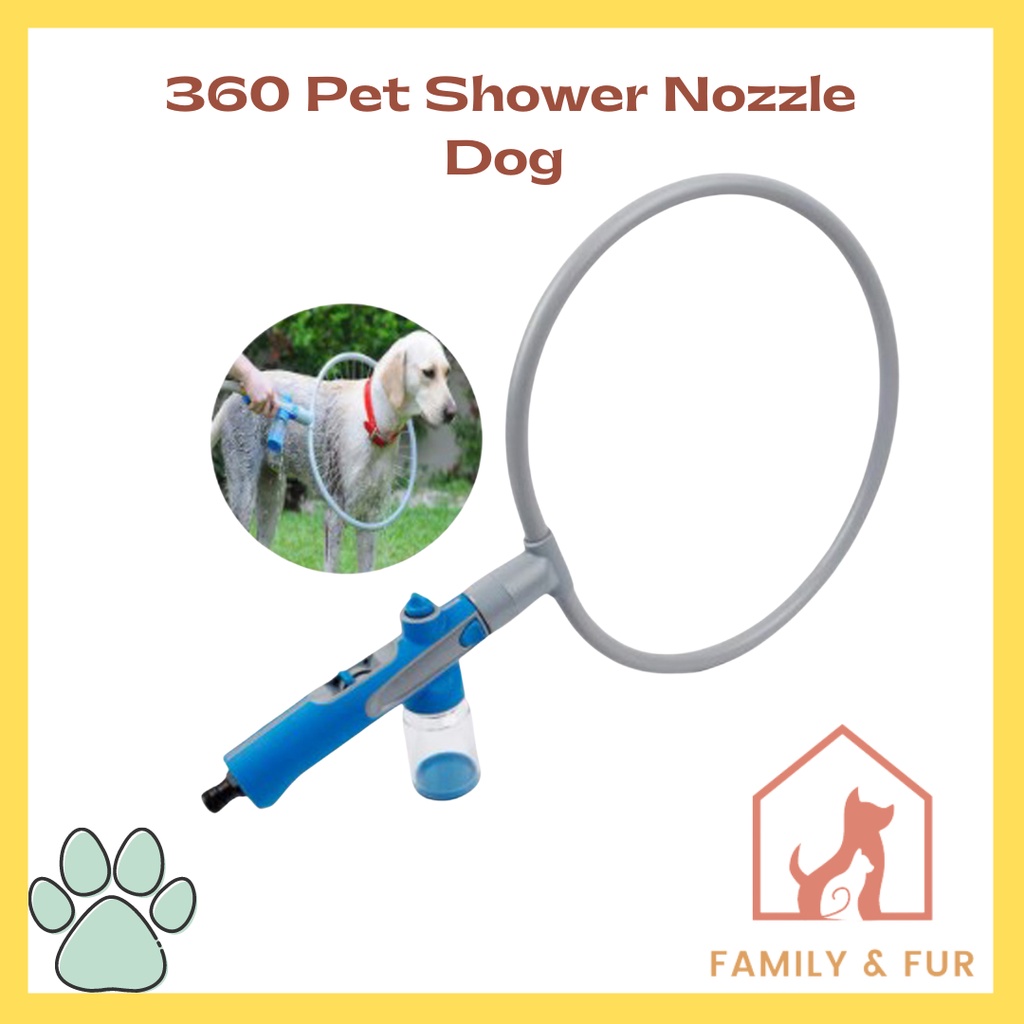 Family & Fur 360 Pet Shower Nozzle Dog Bath Products are Used to Clean
