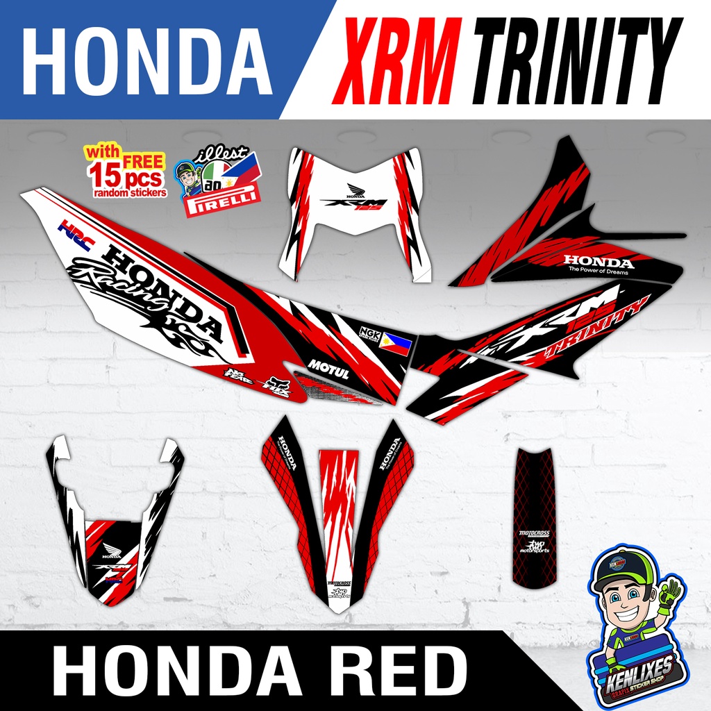 Honda XRM 125 Trinity Full Body Decals / Sticker 100 Waterproof