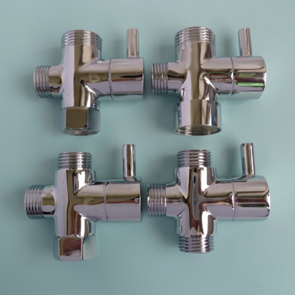 Threeway Water Diverter Tshaped Adapter Shower Diverters Connector