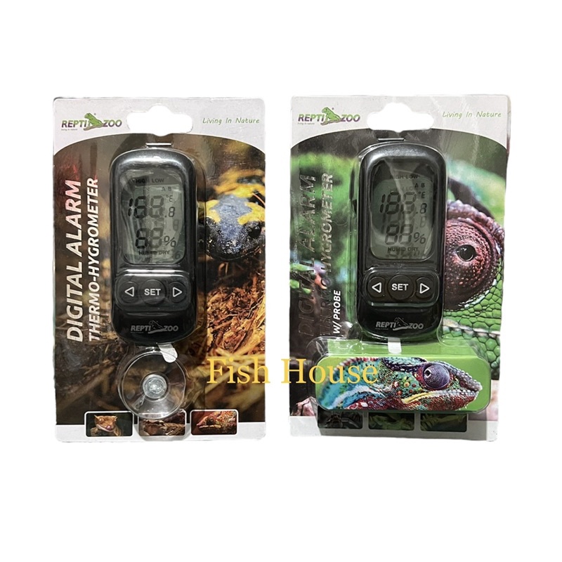 Repti Zoo Thermo Hygrometer Digital Alarm Shopee Philippines