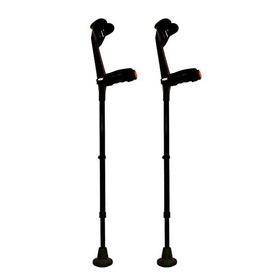KMINA Forearm Crutches (2 Units, Open Cuff), Crutches Adult with