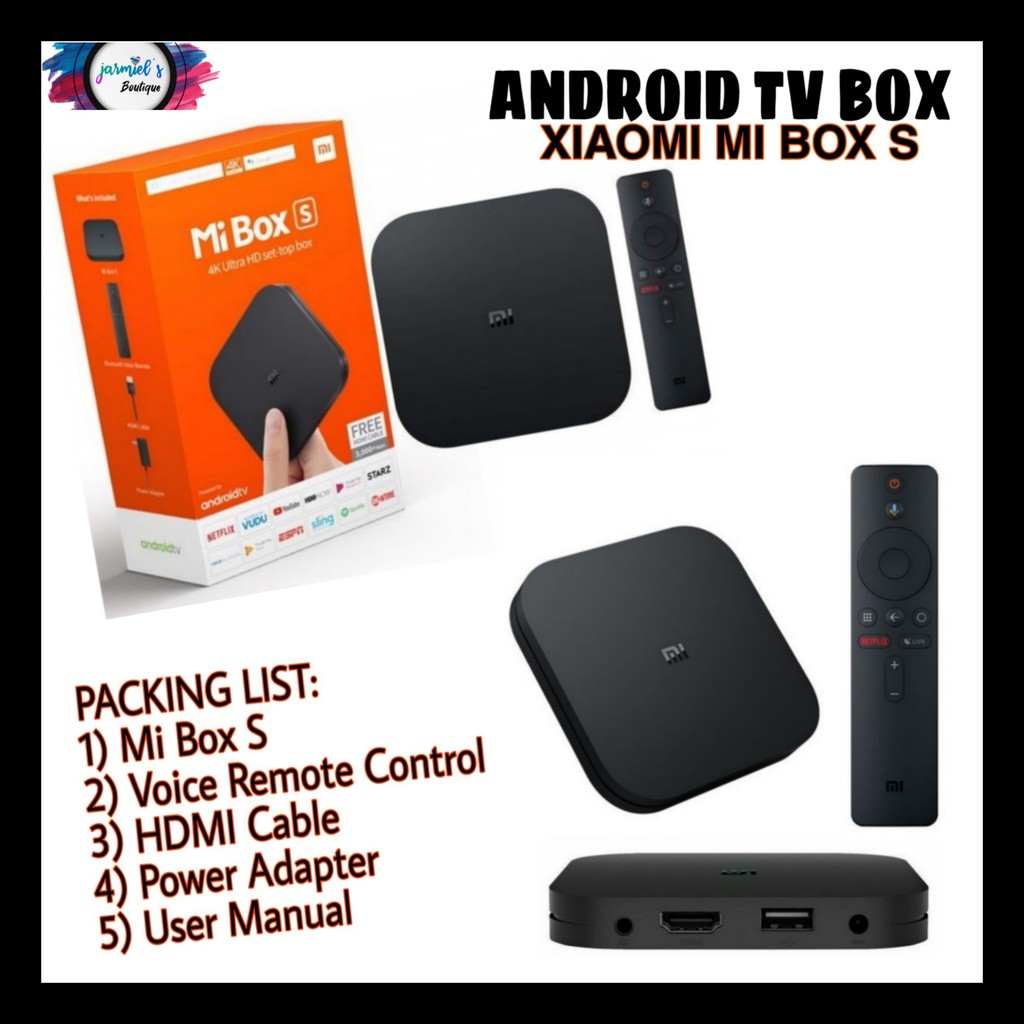 Xiaomi Mi Box S Android TV Box + Free Unlilike