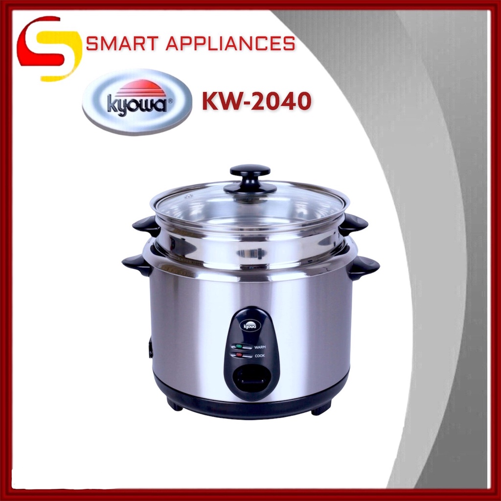 Kyowa Rice Cooker 1.8L KW2040 Stainless Steel Body By Smart Appliances
