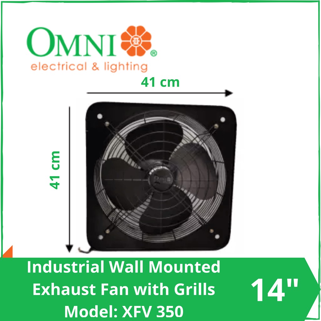 Omni Industrial Wall Mounted Exhaust Fan 14 inches XFV 350 Shopee