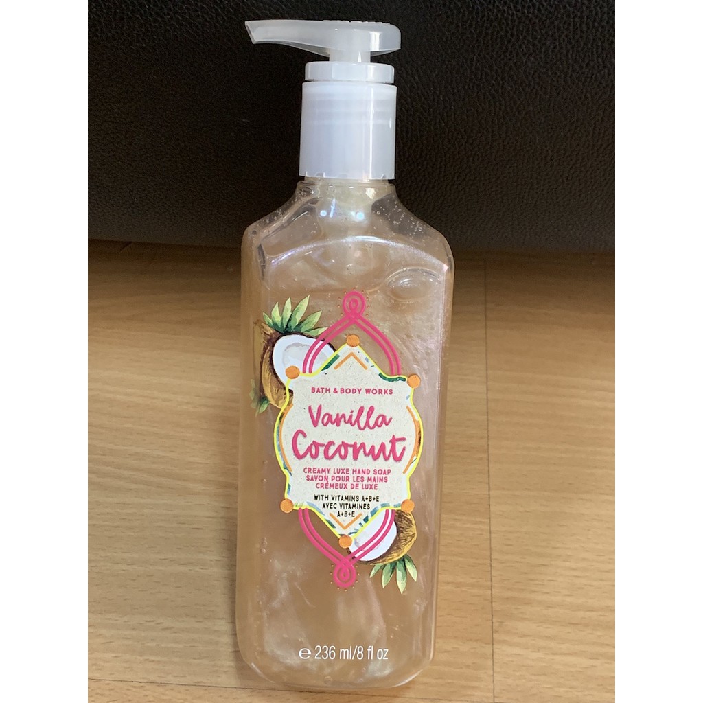 Bath & Body Works Vanilla Coconut Hand Soap (Authentic) Shopee