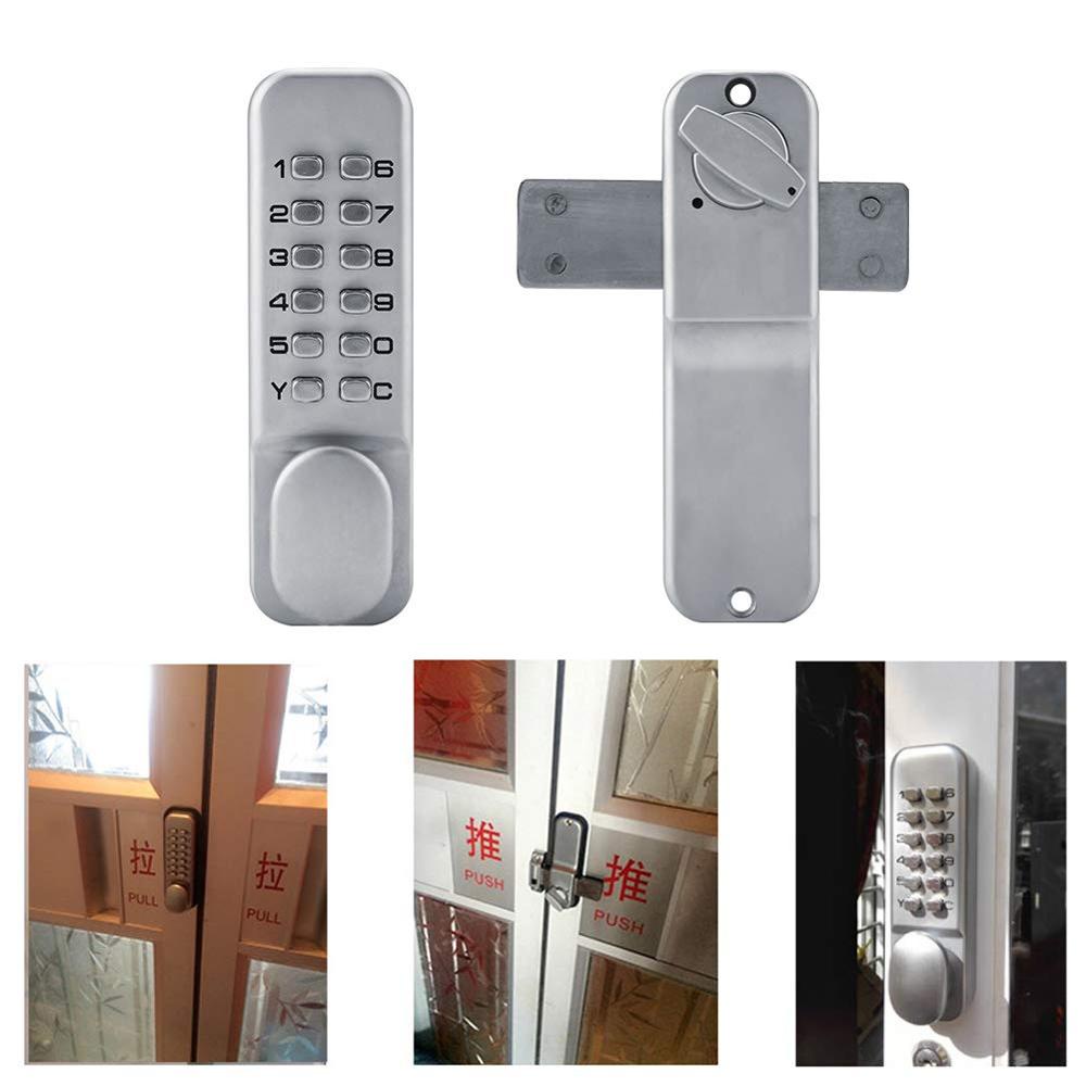Mechanical Keyless Entry Door Lock with Keypads Door Knob, Waterproof