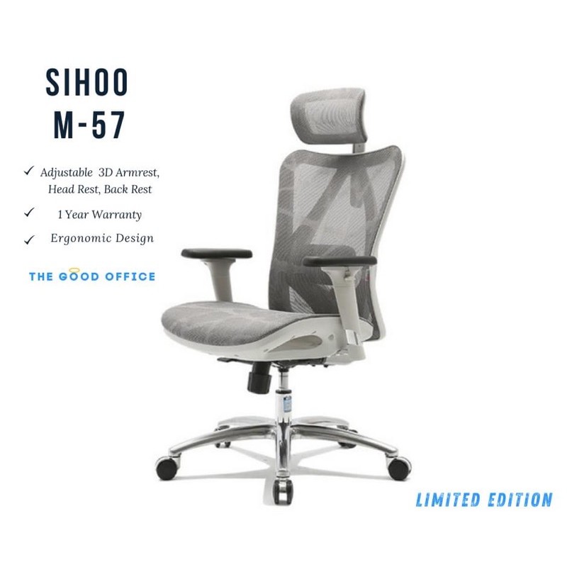 SIHOO M57 ERGONOMIC MESH CHAIR YEARS WARRANTY ubicaciondepersonas