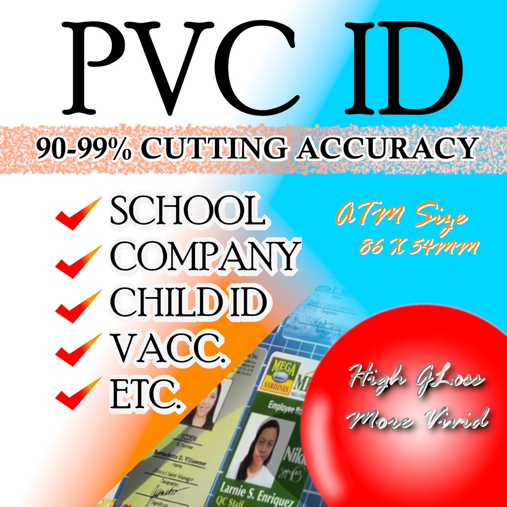 PVC ID School Company CHILD ID etc. no minimum Shopee Philippines