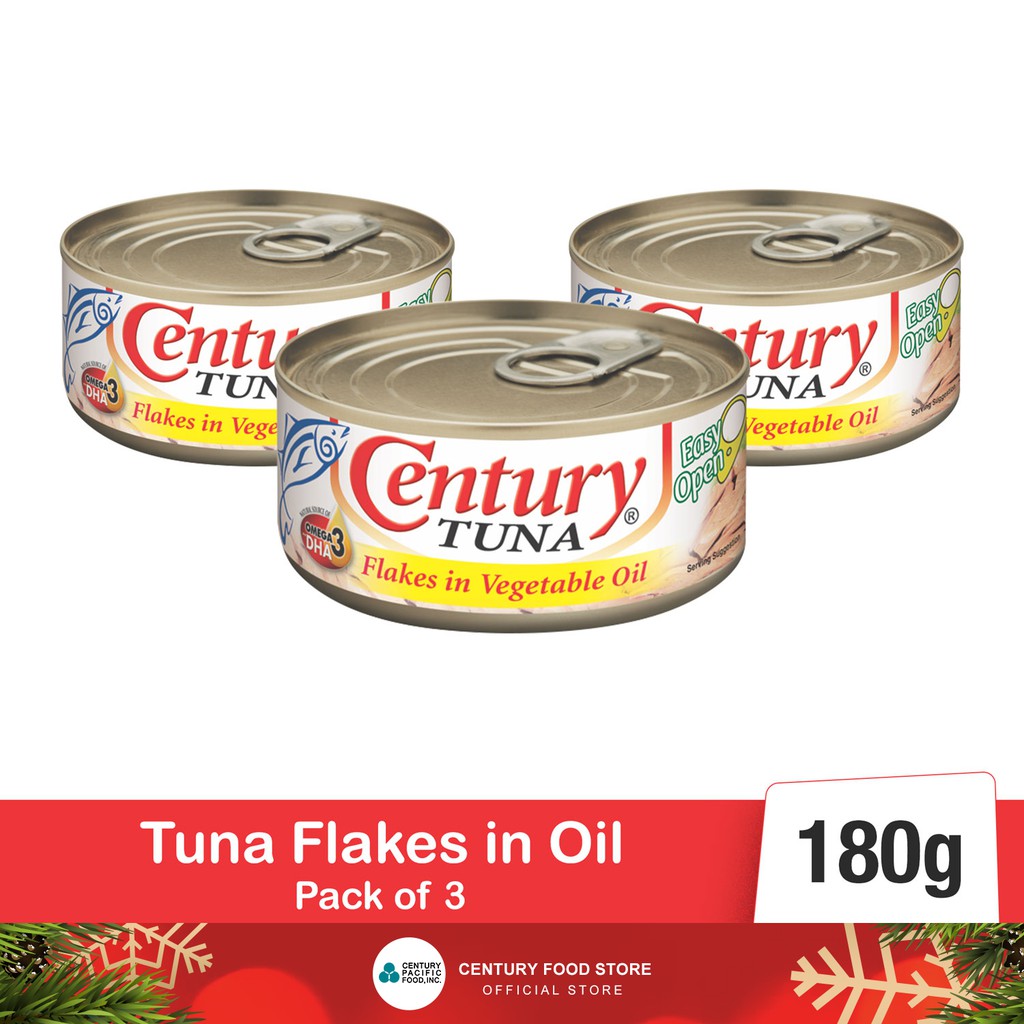 Century Tuna Flakes in Oil 180g Pack of 3 Shopee Philippines