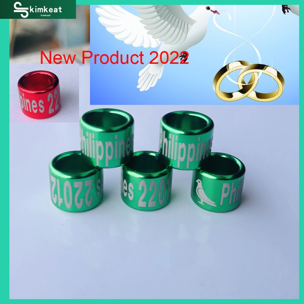 PHA ring 2023 2022 Pigeon ring green Aluminium Bird Dove Racing Pigeon