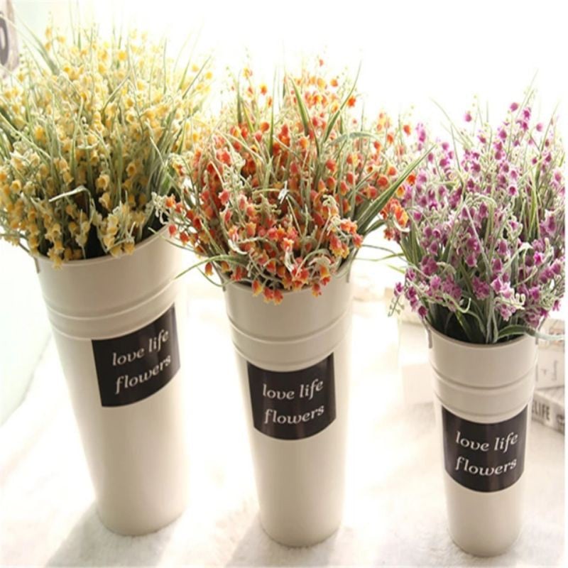 New Plastic Flower Vase for Infoor & Outdoor Display FP238(10*18cm