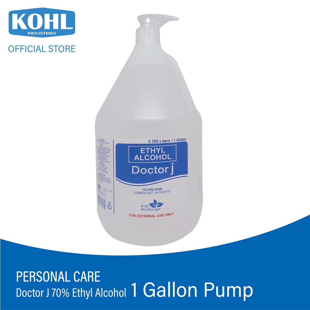 Kohl Industries Corp Doctor J 70 Ethyl Alcohol Gallon Pump Shopee
