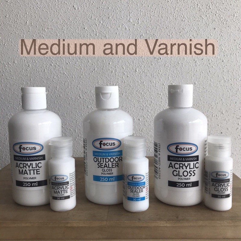 Varnish for painting (Acrylic Matte, Outdoor Sealer and Acrylic Gloss