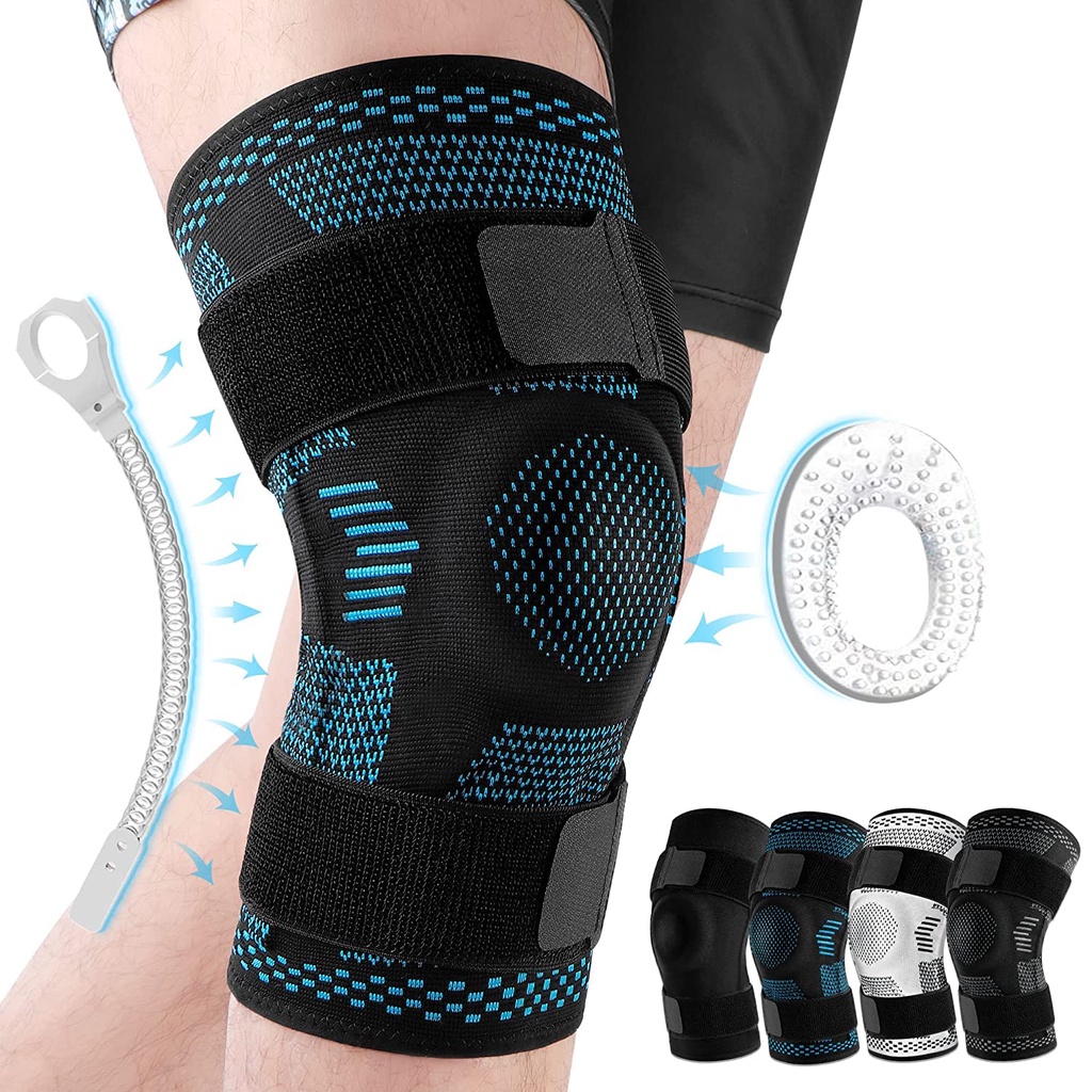 NEENCA Knee Brace Support Compression Sleeve with Side Stabilizers and