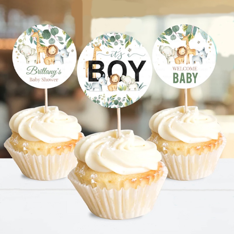1.5" cupcake topper bridal shower, baby shower, gender reveal, birthday