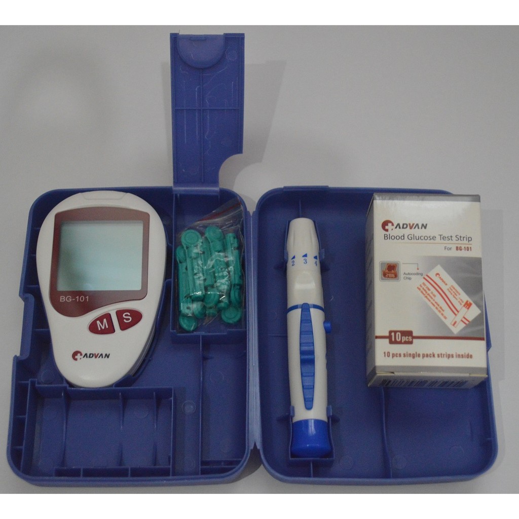 ADVAN Blood Sugar Monitor / Set (with 30 test strips & 25