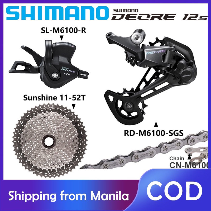 Shimano Deore M6100 1x12 Speed derailleurs Group 12s shift lever Chain
