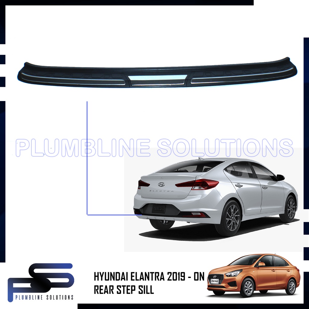 Rear Stepsill for Hyundai Elantra Rear Bumper Cover 2019 2021 / Rear