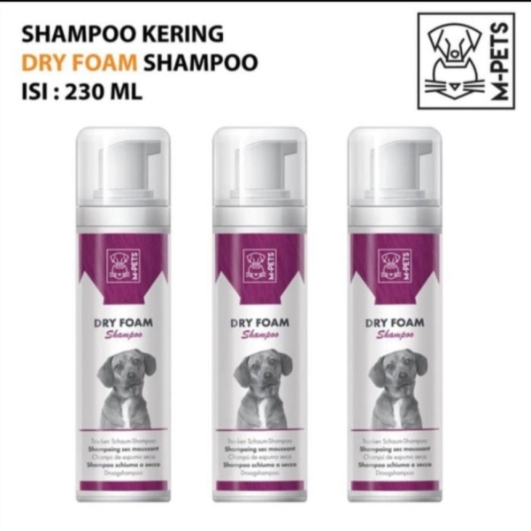 Mpets Dry Foam Shampoo 230ml Dog Cats Dry Shampoo Shopee Philippines