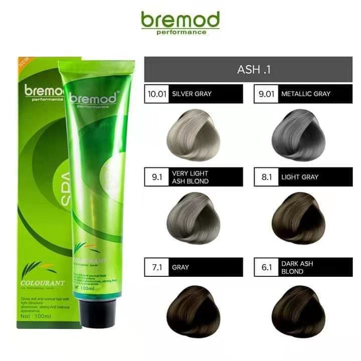 Bremod Hair Color hair Dye ( Ash, Gray, Mocha ,Chocolate Brown, Honey