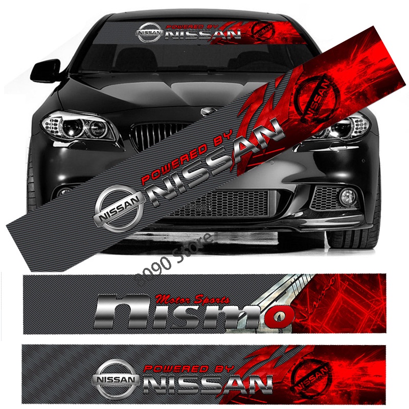 130*21cm Carbon Fiber Car Front Windshield Sticker Auto Rear Window