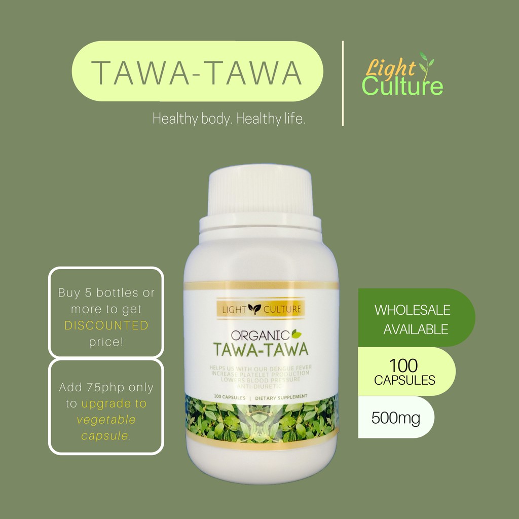 Pure/Authentic Tawatawa (100caps/500mg) Capsule Shopee Philippines