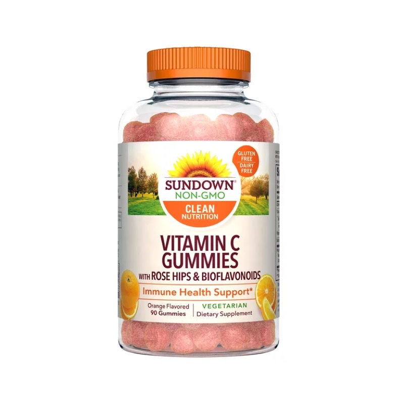 Sundown Vitamin C Gummies with Rose Hips & Bioflavonoids 90count