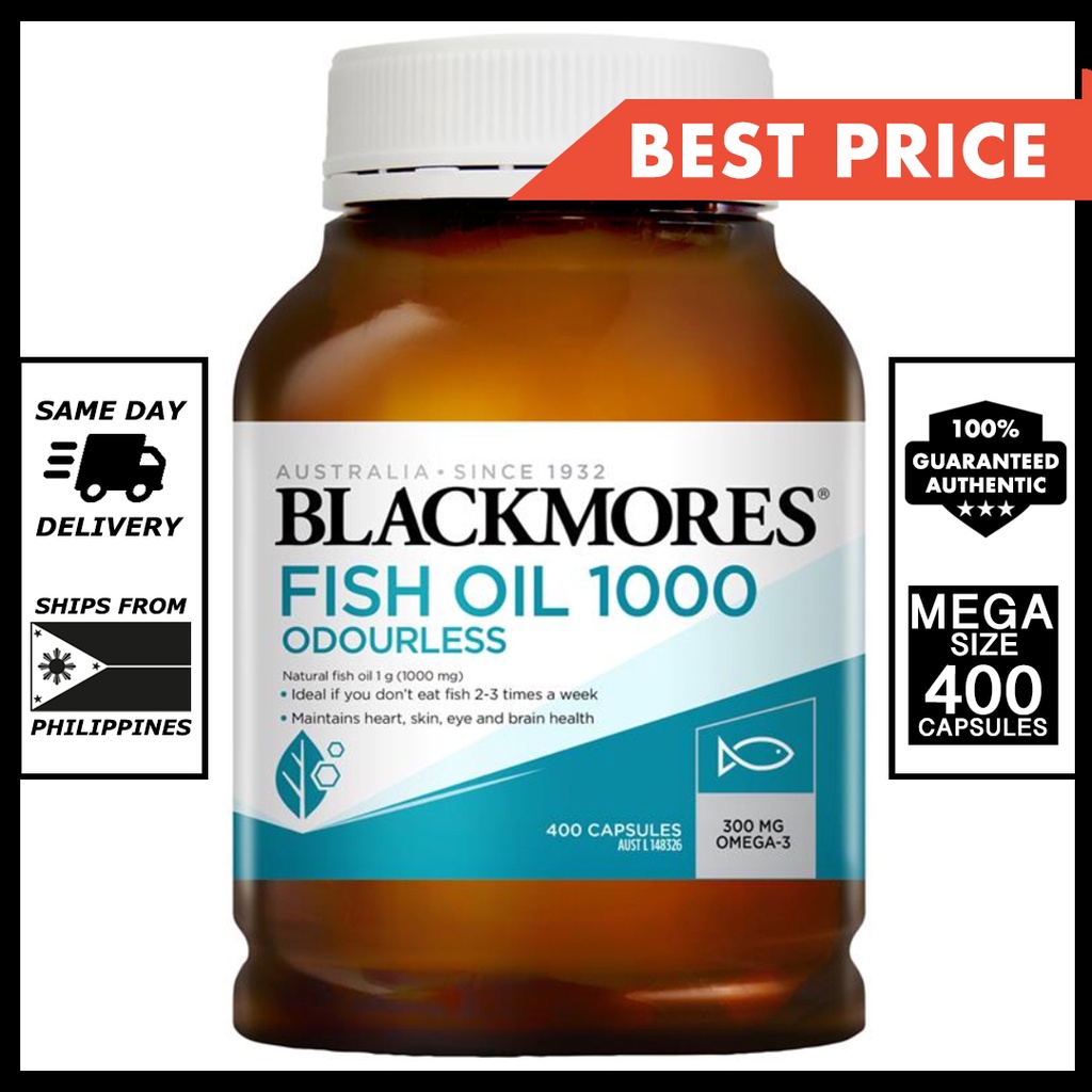 Spot s hairBlackmores Odourless Anti Reflux Fish Oil 1000mg 400